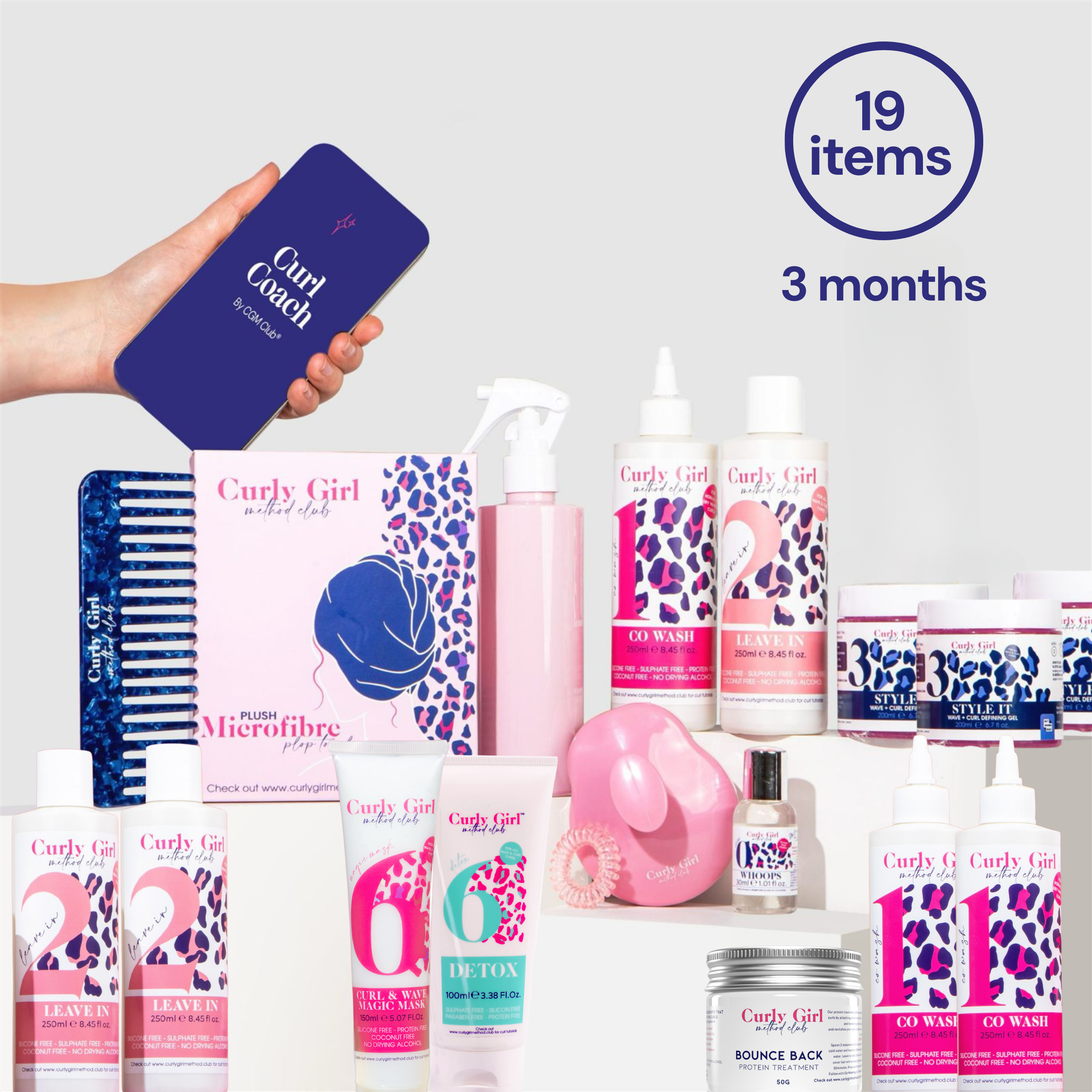 Wavy + Curly Girl Method Starter Kit + Treatments