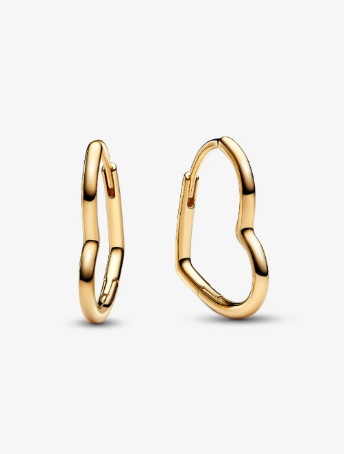 Curl + Wave Safe Tangle Free Earrings Heart Hoops