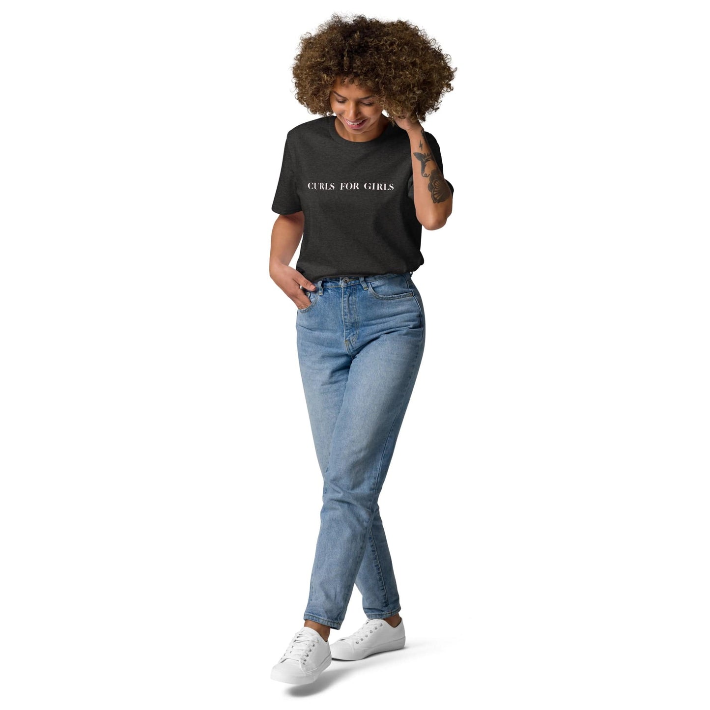 Curls for the Girls Tee 6691163_14954 Dark Heather Grey / S Curls for the Girls Tee