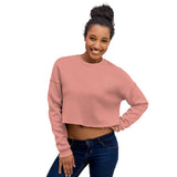 CurlyGirl Crop Sweatshirt with wrist detail 9418016_9625 Mauve CurlyGirl Crop Sweatshirt with wrist detail