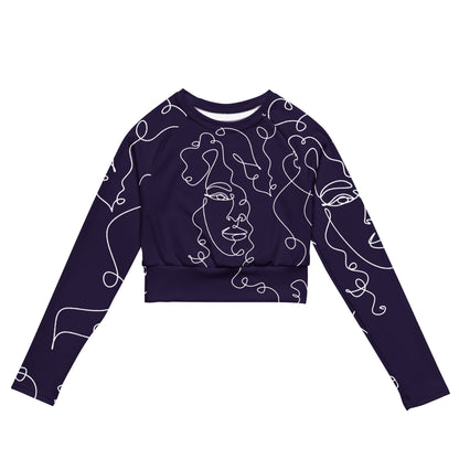 CurlyGirl long-sleeve crop top CurlyGirl long-sleeve crop top