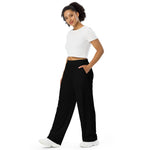 CurlyGirl wide-leg pants in Black CurlyGirl wide-leg pants in Black