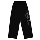 CurlyGirl wide-leg pants in Black CurlyGirl wide-leg pants in Black