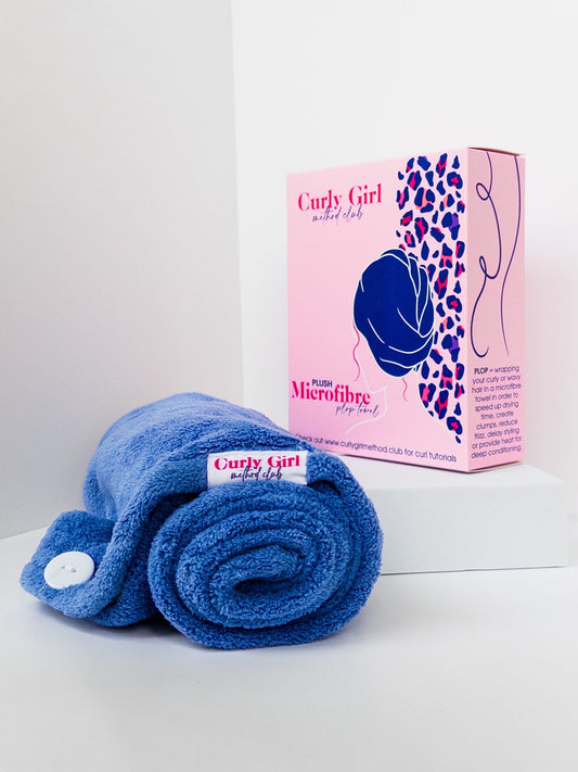 Step 4: Curl & Wave Safe Plop towel to reduce drying time by Curly Girl Method Club Plop & Quick Cloth Add a Quick Dry Cloth & tutorial Step 4: Curl & Wave Safe Plop towel to reduce drying time by Curly Girl Method Club