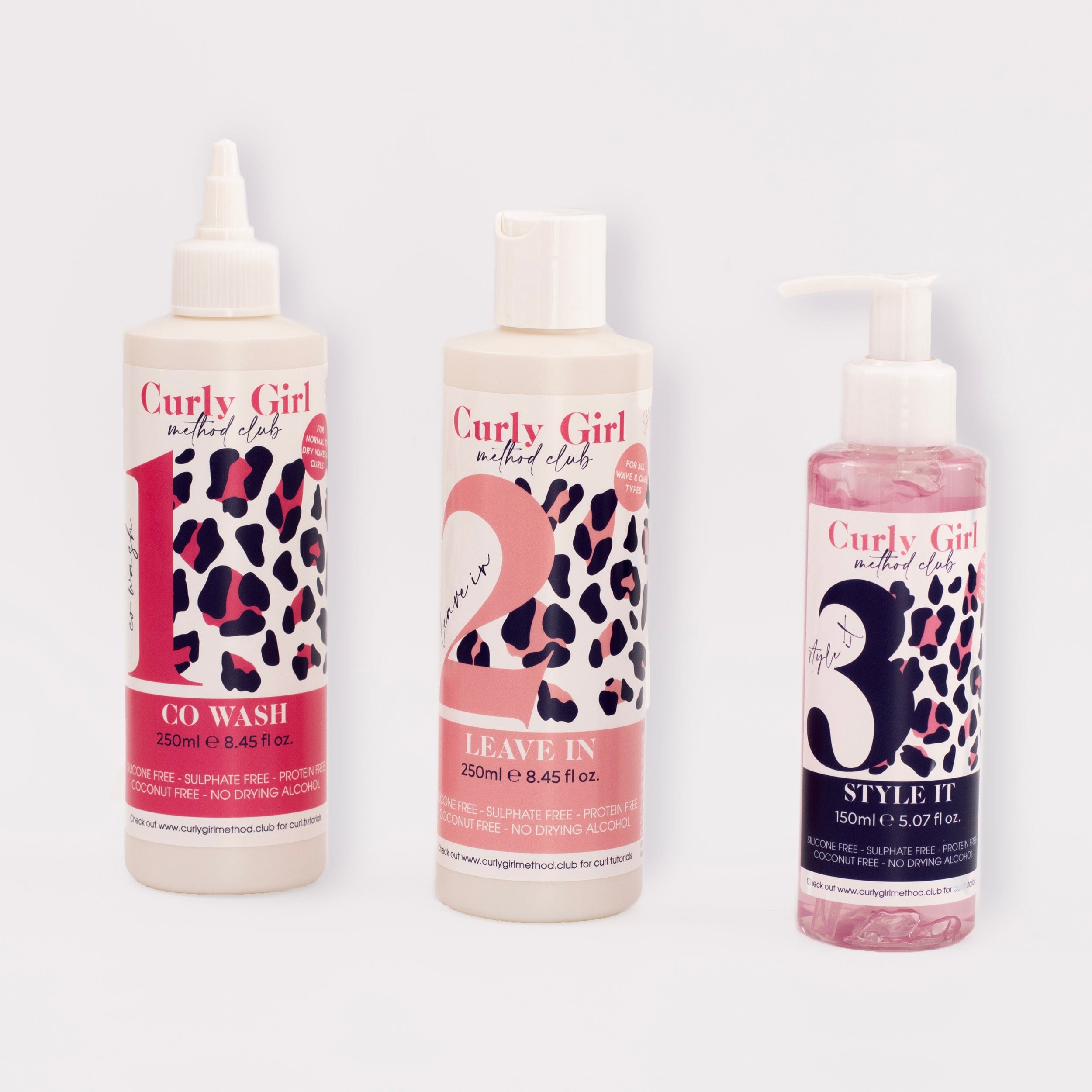 Washday Essentials – Your 3-Step Solution for Effortless, Defined Curls Steps 1,2,3: WashDay Essentials for all curl types cowash, leave in conditioner and styling gel all silicone and sulfate free made for curls curly girl method safe