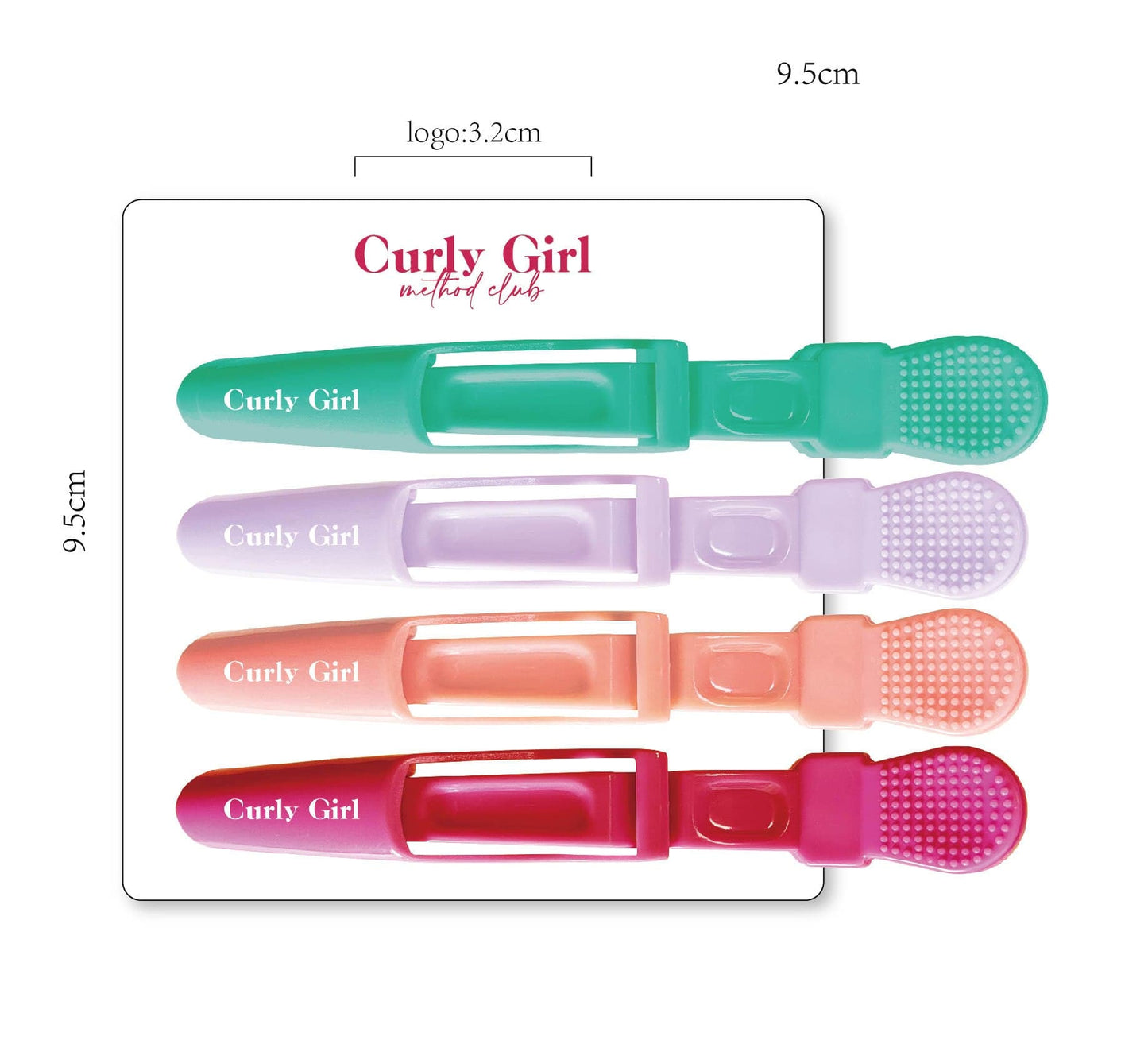 Step 3: Clip It Up Curl Clips Curly Girl Pack of 4 4PackCurlClips Step 3: Clip It Up Curl Clips Curly Girl Pack of 4