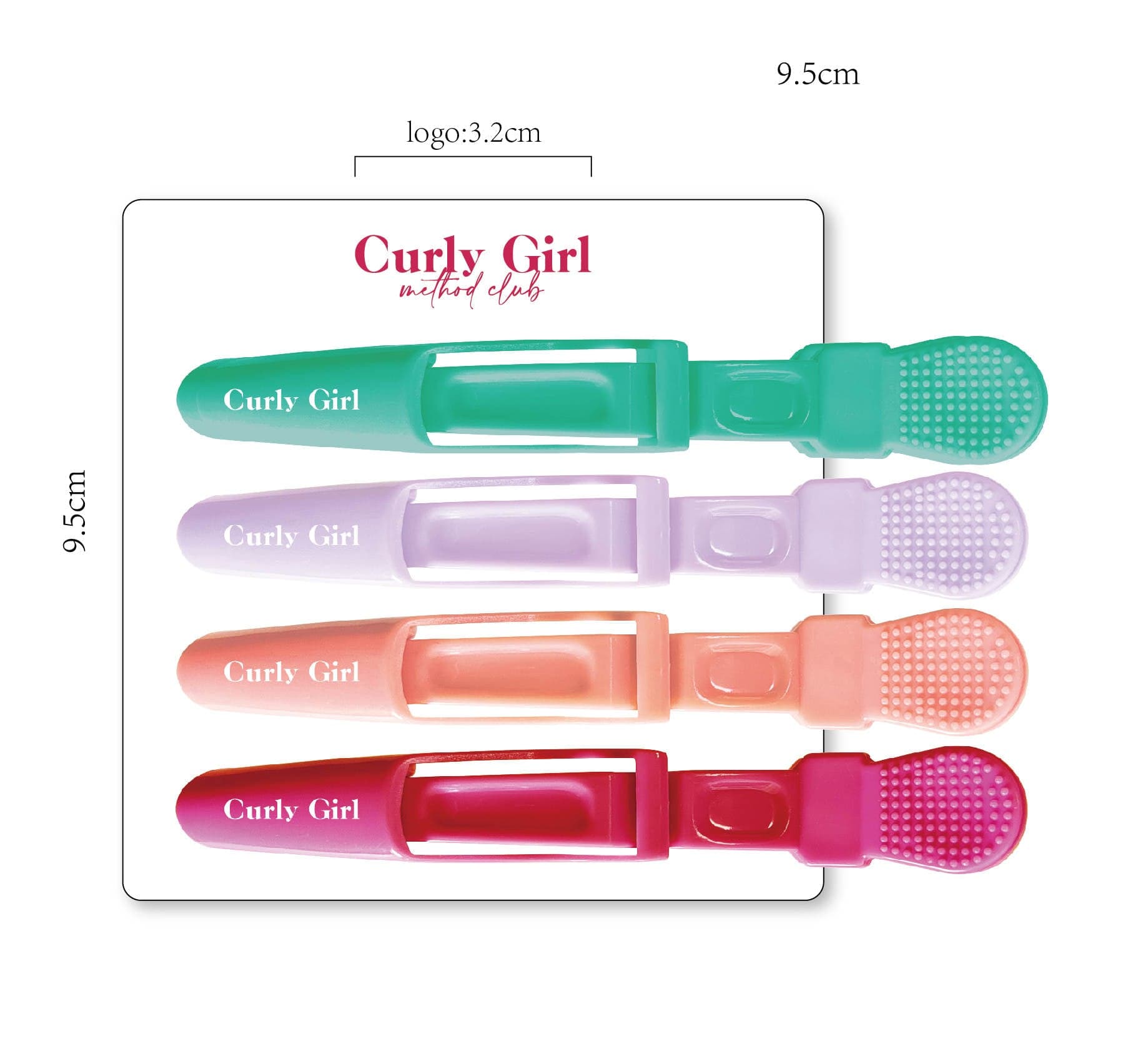 Step 3: Clip It Up Curl Clips Curly Girl Pack of 4 4PackCurlClips Step 3: Clip It Up Curl Clips Curly Girl Pack of 4