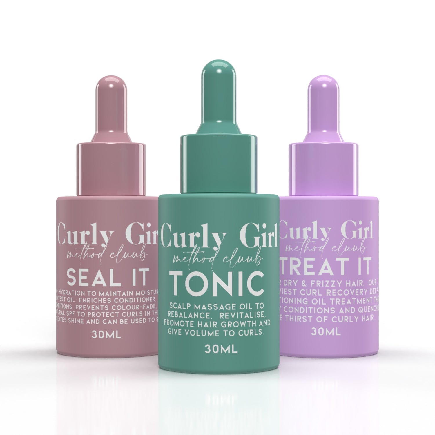 Step 5 & 6: Multi Use Curl Oils for condition, shine, growth and volume OIL TRIO Step 5 & 6: Multi Use Curl Oils for condition, shine, growth and volume